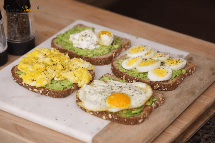 Easy Avocado Toast With Egg and Fruit Recipe