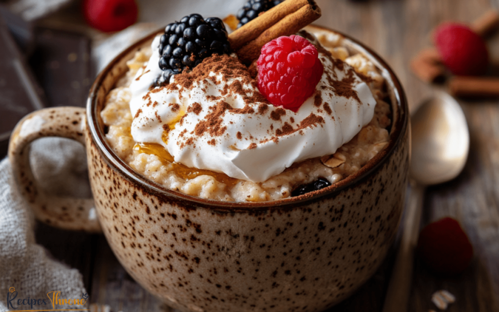 Easy Breakfast Mug Cake with Oats Recipe