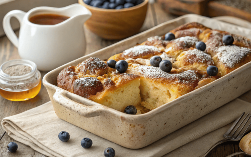 Hawaiian roll French Toast Casserole