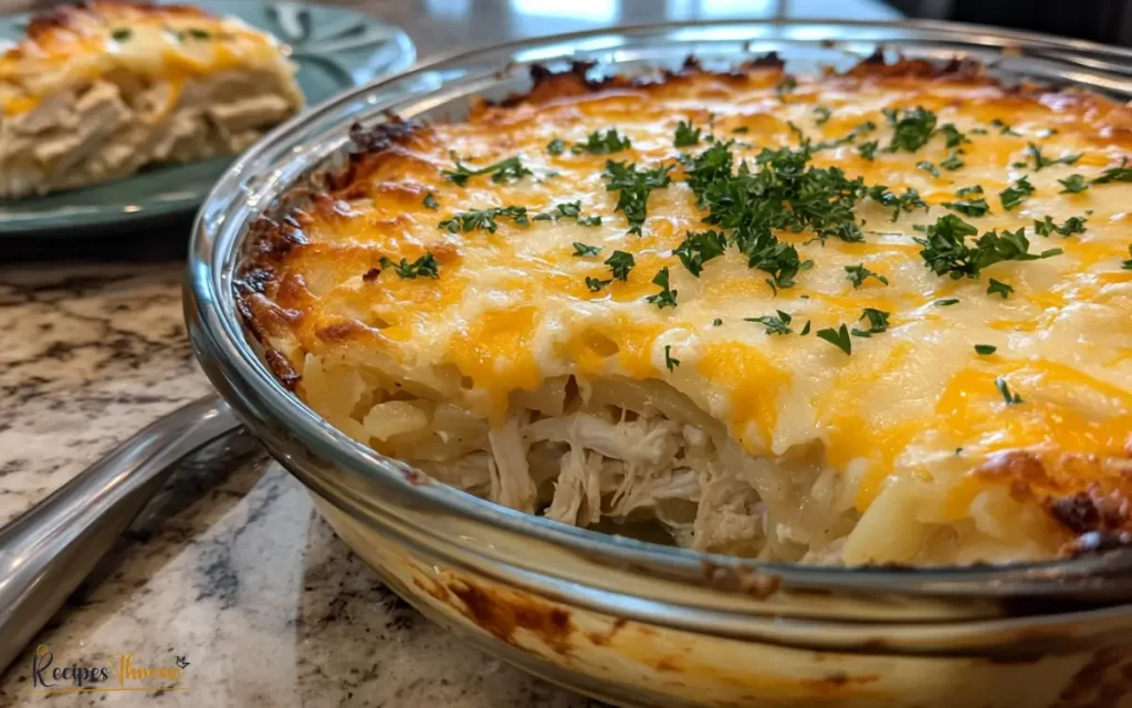 Easy Chicken Hashbrown Casserole