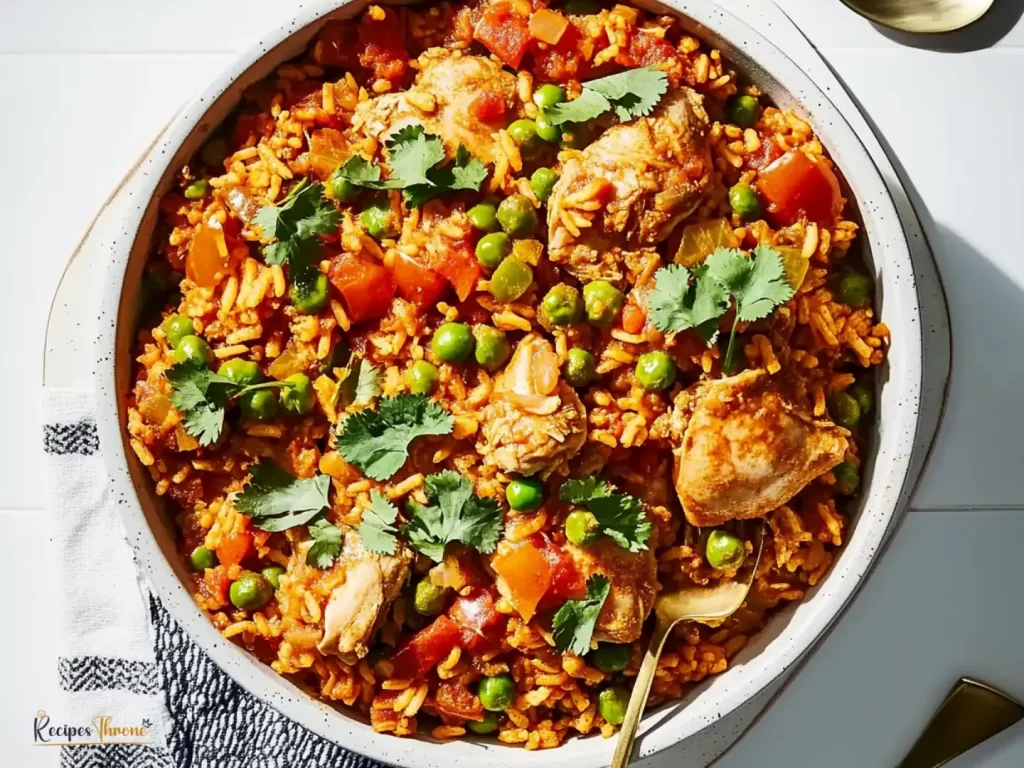 Slow Cooker Arroz con Pollo in Crockpot