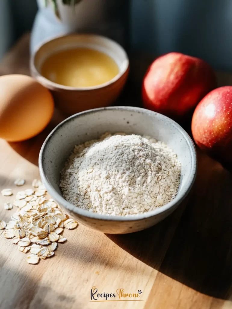 Oat Flour Bread Recipe: Amazing 5-Ingredients Healthy Loaf 9 oat flour bread ingredients laid out