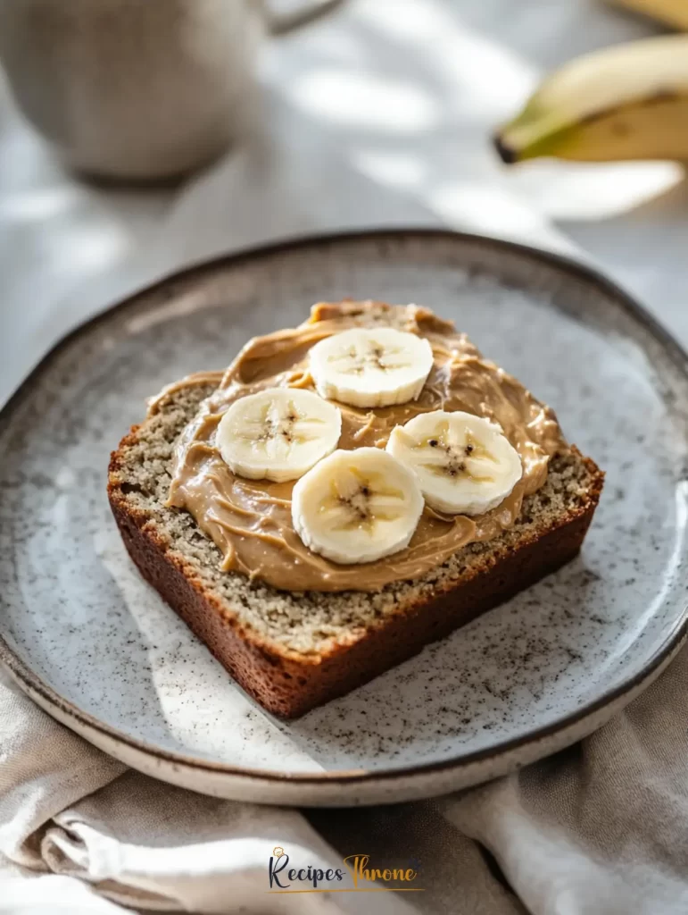 Oat Flour Banana Bread: Moist, Wholesome, Gluten-Free 12 slice of oat flour banana bread with almond butter