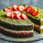Delicious Strawberry Matcha Cake Recipe