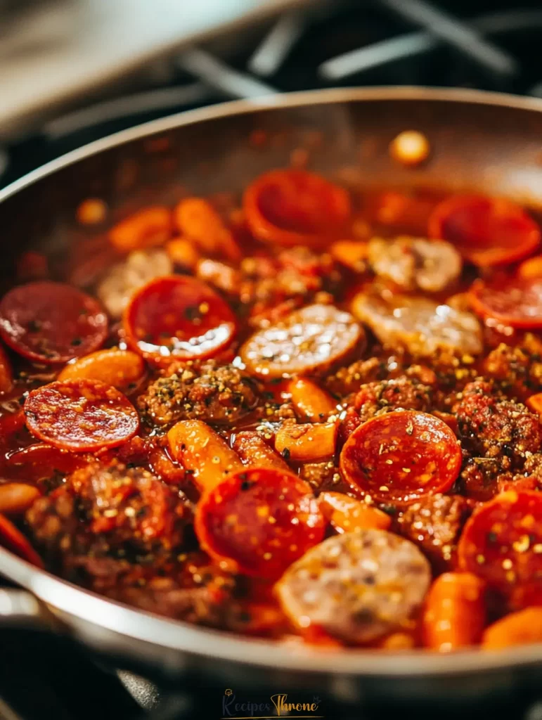 meat lovers simmering sauce